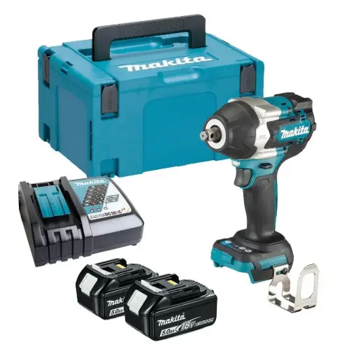 [DTW700RTJ] Llave de Impacto 1/2" - 0-2,200 rpm (Max. Torque 700 N.m) 2,3 kg.BL Motor XPT Makita DTW700RTJ