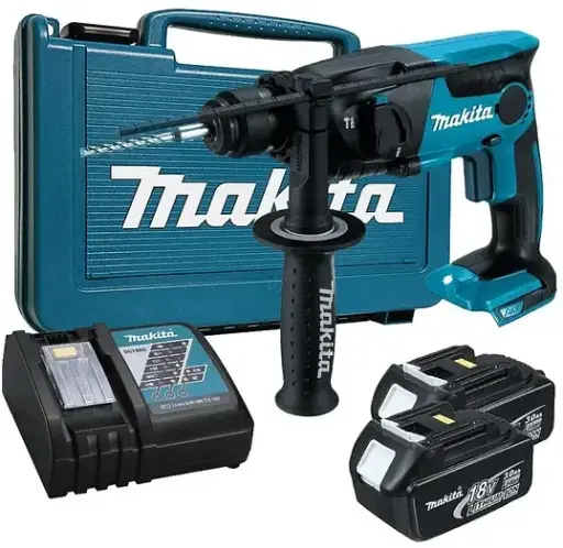[DHR165RFE] Rotomartillo SDS-PLUS 16 mm 2 modos - 2,5 kg. / 2 Bat.s Li-ion Makita DHR165RFE