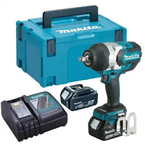 [DTW1001RTJ] Llave de Impacto 3/4" - 0-1,800 rpm (Max. Torque 1050 N.m) 3,7 kg. Makita DTW1001RTJ