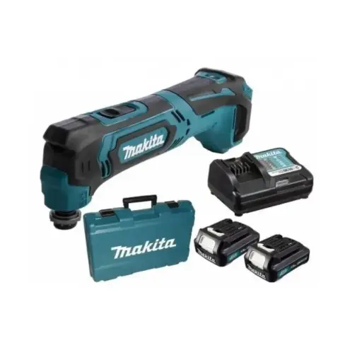 [TM30DWYEX1] Multiherramienta 12V Max (CXT) / 2 Batería Li-ion 1.5Ah + Cargador DC10WA (Carga Normal) con Kit de ACC