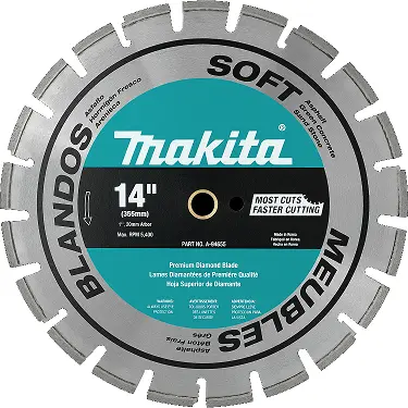 [A-94655] DISCO DIAMANTADO 14" (355MM) MATERIALES BLANDOS ASFALTO. HORMIGON NUEVO. ARENISC