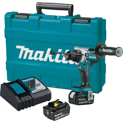[DHP486RTE] Taladro combinado BL 18V LXT 130 Nm + Batería 18v 5Ah y Cargador Makita DHP486RTE