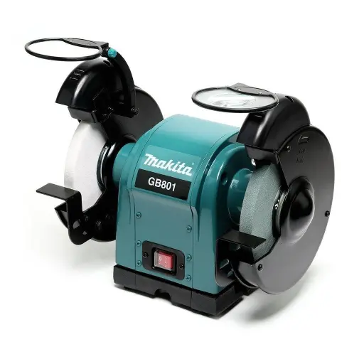 [GB801] Esmeril de Banco 8" (205 mm.) 550 W 2.850 rpm. 19,8 kg. Eje 15,88 mm (5/8")