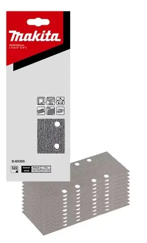 [D-65305] Lija Multiuso 93x228mm320 10pcs Makita D-65305