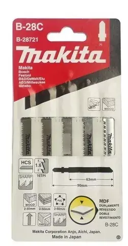 [B-28721] Hoja Sierra de Calar B-28C MDF Acabado Makita B-28721
