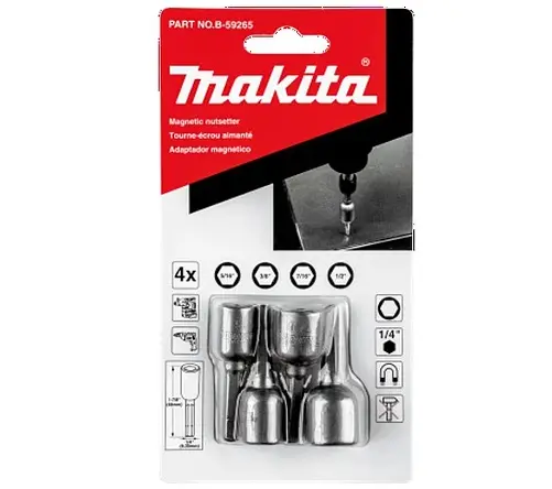 [B-59265] Juego de 4 Pz. Apretador Magnético Makita B-59265