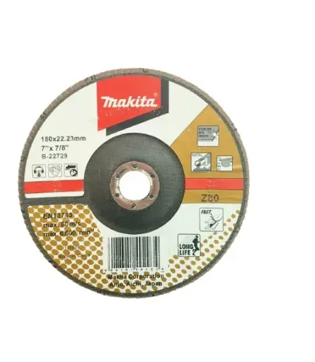 [B-22729] Disco flap de circonita de aluminio para Amoladoras 180 mm Makita B-22729