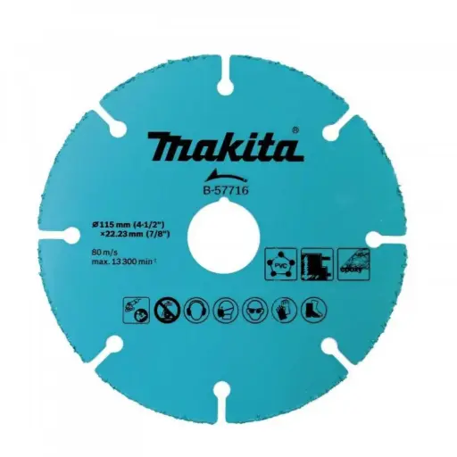 [B-57716] Disco Esmeril Angular 4-1/2 Madera Volcanita Makita B-57716