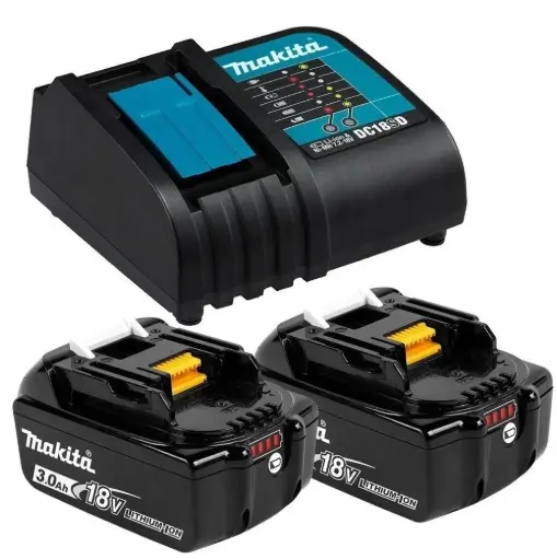 [191M68-6] Set de bateria BL1830 2 un con cargador DC18RC Makita 191M68-6